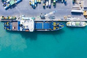 Cargo ship at port resized.jpg